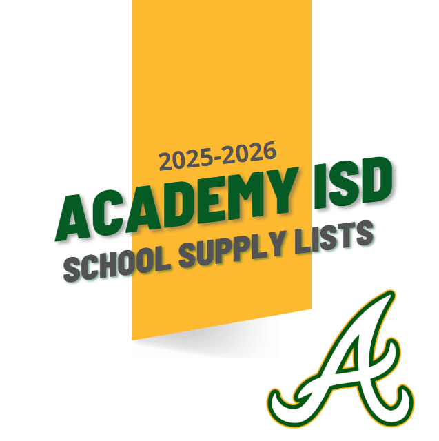  School Supply List for 2025-2026 School Year
